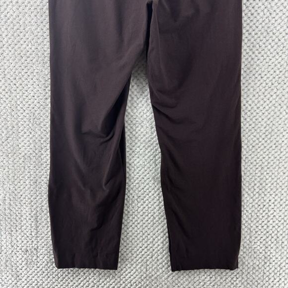 Eileen Fisher Pants Womens M Brown Stretch Pull On Lightweight Casual Mid Rise - Picture 7 of 12
